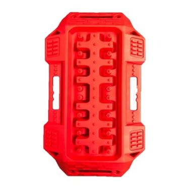 Imagem de JicSuXi Car Traction Board Lama Areia Neve Rampa Anti Slip Alta Resistência Recuperação Track Traction Mat Tire Traction Pad para veículo, Vermelho