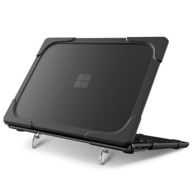 Imagem de Batianda Capa resistente para laptop Microsoft Surface 2024 de 13,8 polegadas (7ª edição) com suporte dobrável, inclui protetor de tela para teclado - capa protetora à prova de choque, elegante e