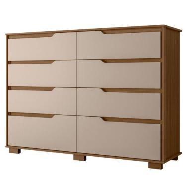 Imagem de Cômoda Georgia 8 Gavetas Carvalho Fendi Moval