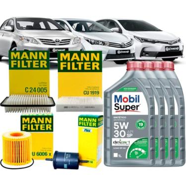 Imagem de Kit Revisão Troca Óleo 5w30 Toyota Corolla 1.8 2.0 2010/2019