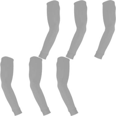 Imagem de Kit 3 pares de manguitos com proteção UV50+ - EX311, Branco, M
