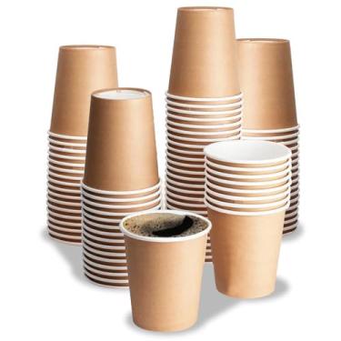 Imagem de Copo Papel 60ml Kraft Descartável Café Biodegradável - 100un