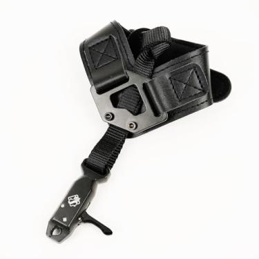 Imagem de LWANO Auxiliares de liberação de arco composto para tiro com arco, gatilho de 360° ajustável, auxiliares de liberação de pulseira para adultos, jovens, crianças, caça, acessórios de tiro S3, preto