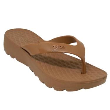 Imagem de Tamanco Dijean Chinelo Feminino Anabela Baixo Confortável Sandalia aza