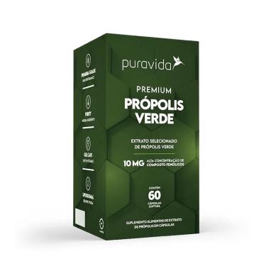 Imagem de Própolis Verde Pura Vida-10mg Compostos Fenólicos-60 Softgel