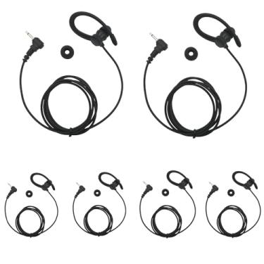 Imagem de Pdflie Fone de ouvido com receptor de rádio de 2,5 mm, compatível com microfone de lapela Harris XL-200 XL 200, HYT, Hytera SM26M1, microfone de ombro (pacote com 6)