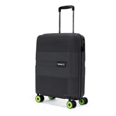 Imagem de Mala De Bordo Viagem ABS Rígido Hurley Tamanho P Rodas 360° Reforçada com Cadeado TSA-Unissex