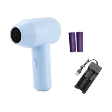 Imagem de Ｂｅｓｇａ Air Blower Pintura de carro Limpeza de carros Mini limpador de poeira de soprador de ar recarregável para sofá Pet Hair teclado Campo, Azul