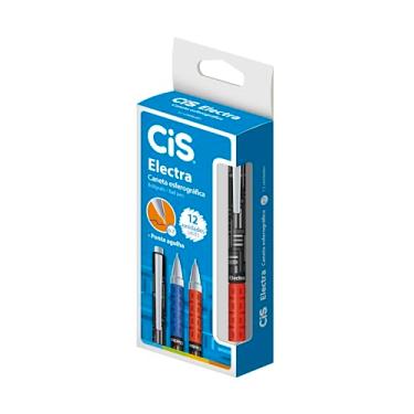 Imagem de Caneta Esferográfica Electra 0.7 mm, CIS, Electra 53.4500, Vermelho, pacote de 12