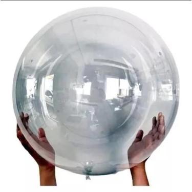 Imagem de Kit 10 Balão Bubble Bolha Transparente 18 24 36 Polegadas - Luma festa