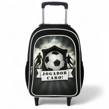 Imagem de Mochila Escolar Infantil Rodinha Masculina Menino Futebol - Pikuka, Pr