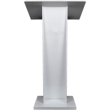 Imagem de Púlpito De Acrílico Transparente, Suporte De Pódio De Informação De Conferee De Escritório Profissional Com Bancada De Leitura Larga, Pódio De Palestra De Igreja De Casamento, A