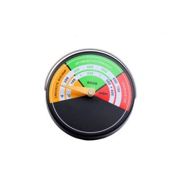 Imagem de Termômetro de fogão codificado por cor magnética para uma queima de madeira segura da Boone Hearth