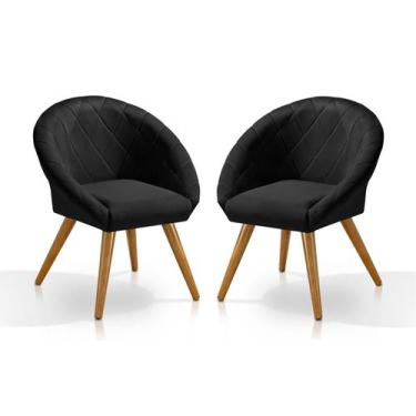 Imagem de Kit Recpção 2 Poltronas de Luxo em Suede / Veludo - Sonho da Mamae, Pr
