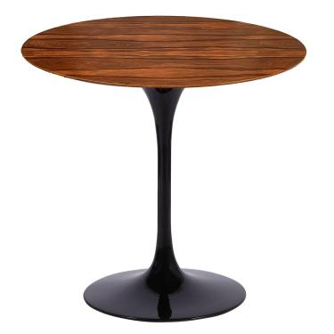 Imagem de Mesa Saarinen Redonda Pau Ferro 90cm - Base Preta
