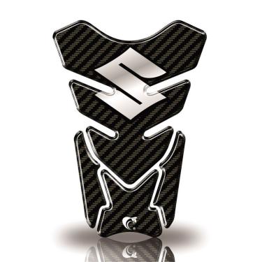 Imagem de Protetor De Tanque Adesivo Moto Gsx-R Gsx-S Suzuki Carbono Preto