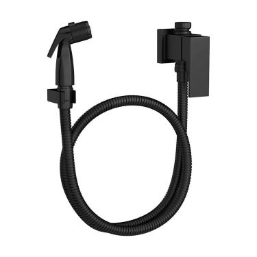 Imagem de Ducha Higiênica Deca Unic 1984.bl90.act.mt Com Registro E Derivação Black Matte