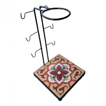 Imagem de Suporte Coador Café Mancebo Filtro Ferro E Ladrilho Rústico Ladrilho A5