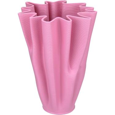 Imagem de Vaso Decorativo Enfeite Casa Aparador 3d Home&co Cerâmica 25x18x18cm Rosa