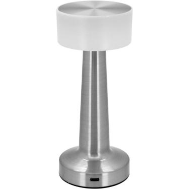 Imagem de Luminária Led Mesa Abajur Usb Metal 21x9x9cm Prata