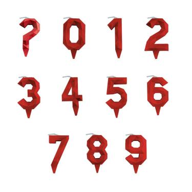 Imagem de Vela De Aniversário Diamante Vermelha Modelo 7