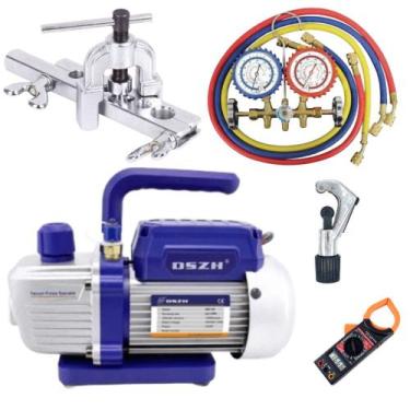 Imagem de Kit Básico P Refrigeração E Ar Condicionado Bomba De Vacuo - Refrigera