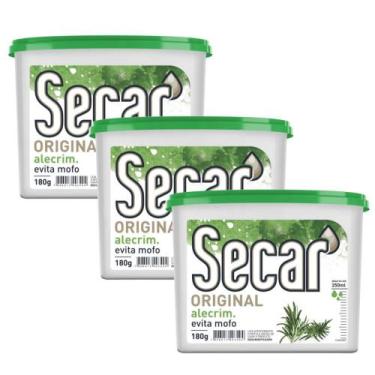 Imagem de 3 Antimofo Secar 180g Antiumidade Para Closet Guarda Roupas Armários G