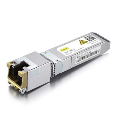 Imagem de 10Gtek Transceptor 10GBase-T SFP+ para RJ-45, módulo Ethernet SFP+ de 10 Gbe para cobre para Mikrotik S-RJ01, TP-Link TL-SM5310-T e mais, RJ-45 SFP+ CAT.6a, até 30 metros