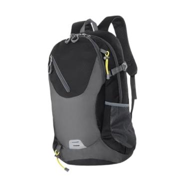 Imagem de kowaku Mochila de caminhada Mochila de acampamento Bolsa de viagem de grande capacidade de lazer para ciclismo esportiva para caminhada para ciclismo, Preto