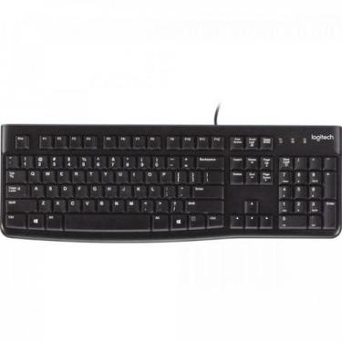 Imagem de Teclado Logitech K120 Com Fio USB Preto, Preto
