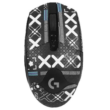 Imagem de NOUKAJU Fita adesiva para mouse com cobertura total para mouse gamer Logitech G305 Lightspeed sem fio, fita antiderrapante para mouse, kit de atualização de mouse profissional pré-cortado resistente
