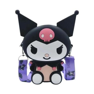 Imagem de Kawaii Hello Kitty Bolsa De Silicone Pequena Bolsa Fashion Sanrio Prin