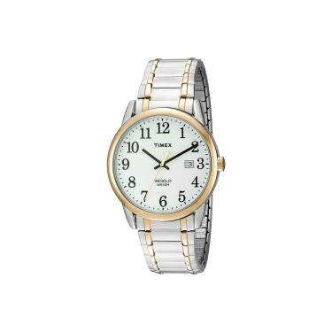 Imagem de Timex Relógio masculino Easy Reader, Dois tons/dois tons/branco, 38MM, Timex Relógio masculino Easy Reader