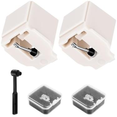 Imagem de BALLMENT Pacote com 2 agulhas para toca-discos ATN3600L com escova de limpeza Stylus, agulhas de gravação compatíveis com os modelos Audio Technica AT-LP60X, AT-LP60XBT e AT-LP60XBT-USB Vinyl Record