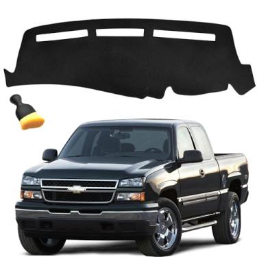Imagem de GZSH Capa de painel serve para Chevy Silverado/GMC Sierra 1500 2500 3500 HD 1999-2006, tapete de painel para GMC Yukon/Yukon XL/Chevy Suburban Tahoe Avalanche, acessórios de capa de painel
