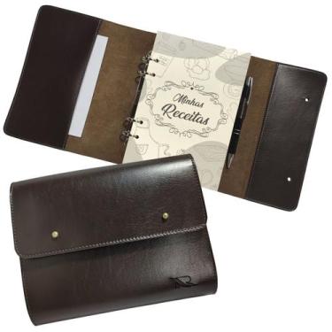 Imagem de Agenda Minhas Receitas 185-R Raffai Couros, Café