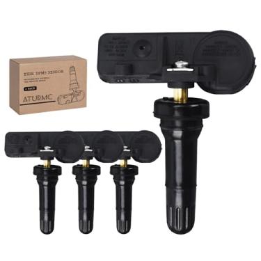 Imagem de ATURMC Pacote com 4 sensores TPMS para Chevy GMC Buick Cadillac Saturn Pontiac SAAB, substituição do sistema de monitoramento de pressão do pneu 13586335 13598771 13598772 20923680 25920615 13516164