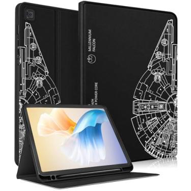 Imagem de Uppuppy Capa para Samsung Galaxy Tab S6 Lite de 10,4 polegadas crianças bonitos meninos fólio feminino legal homens meninas adolescentes design exclusivo moda capa de tablet preta para Samsung S6 Lite Tab Cases SM-P610/P613/P615/P619