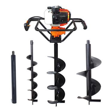 Imagem de Perfurador De Solo 52cc Vulcan VSP520 Maquina de Perfurar Chão + Broca 80x20, 80x30cm, 80,10 + Prolongador 60cm