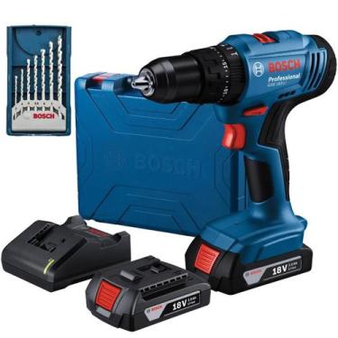 Imagem de Paraf/furadeira Impacto Gsb 183 2 Bat Mini X-line 7pçs Bosch