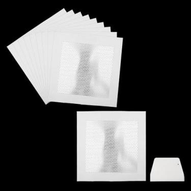 Imagem de Chinflly Kit de reparo de drywall, kit de remendo de reparo de parede de 15 cm com reparo de patch de furo raspador para drywall com malha autoadesiva estendida, pacote com 10