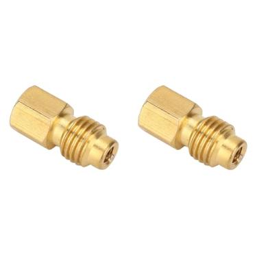 Imagem de Acouto 2 Pcs R134A Adaptador De Ar Condicionado 1 4 SAE Fêmea para 1 2 ACME Conector Macho para EUA e UE Ferramentas De Refrigeração Durable Brass Construction