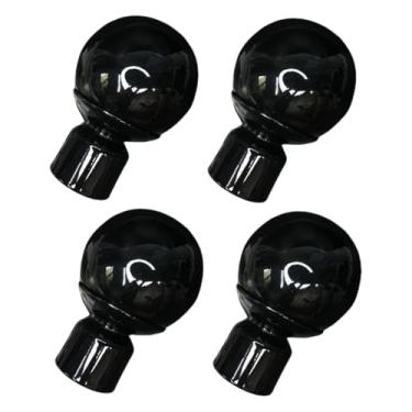 Imagem de Extremidades de varão de cortina finial 28 mm material plástico haste romana cabeça esférica decorativa