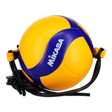 Imagem de Mikasa V300W-AT-TR Tamanho oficial, vôlei de treinamento amarrado, azul/amarelo