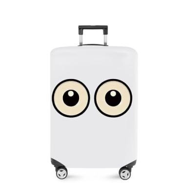 Imagem de ANNA QUEEN Capa de mala com flores, protetor de mala, capa de viagem para bagagem de 50 a 86 cm, acessórios de viagem de elastano extensível e lavável, #2, L(fits 28-30Inch suitcase)