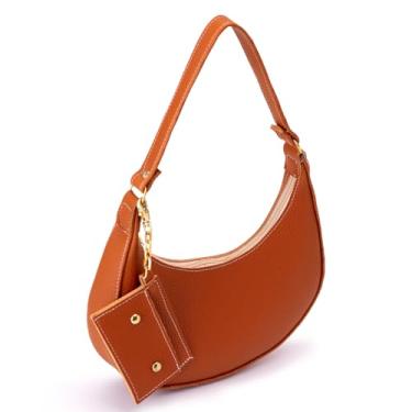 Imagem de Bolsa Baguete Feminina Com Mini Carteira (Marrom)