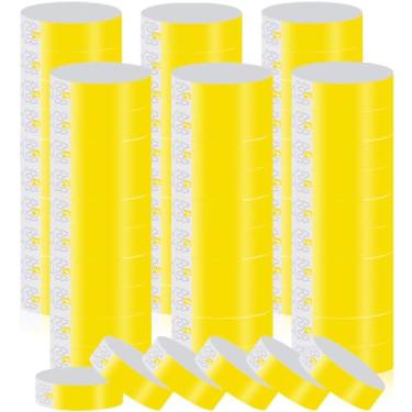 Imagem de Pulseiras Dwrists para eventos - 2500 peças de pulseiras neon à prova d'água para eventos, concertos, festivais, festas (amarelo)