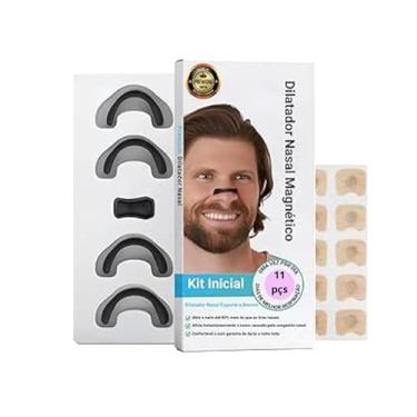 Imagem de Dilatador Nasal Magnético - Aumente a Entrada de Oxigênio, Reduza o Ronco, Melhore a Qualidade do Sono - Resistente ao Suor, Seguro para a Pele - Solução Extra Forte para Ronco (Preto)