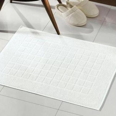 Imagem de Toalha de Piso Dohler Royal - 100% Algodão - 45cm x 70cm, Branco