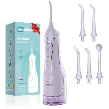 Imagem de Irrigador oral portátil Water Dental Flosser Leominor 300mL